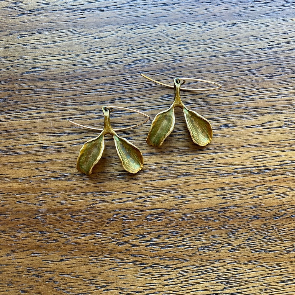 Gold Leaf Earrings
